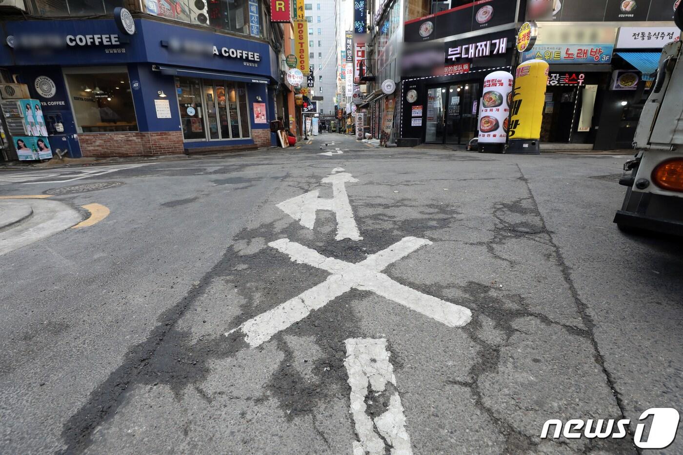 서울 종로구 종각 젊음의 거리가 한산하다. 2021.3.2/뉴스1 ⓒ News1 황기선 기자