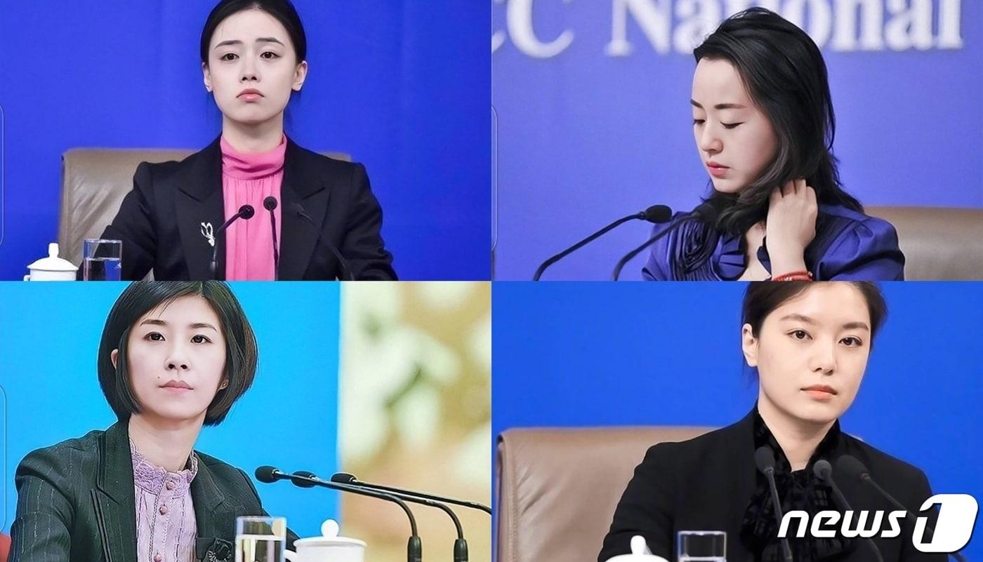 왼쪽 위부터 시계방향으로 야오멍야오, 치엔신이, 장징 장루(웨이보 갈무리)ⓒ 뉴스1