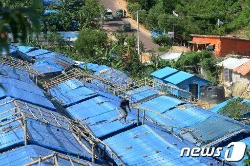 본문 이미지 - 방글라데시의 로힝야 난민촌 ⓒ AFP=뉴스1