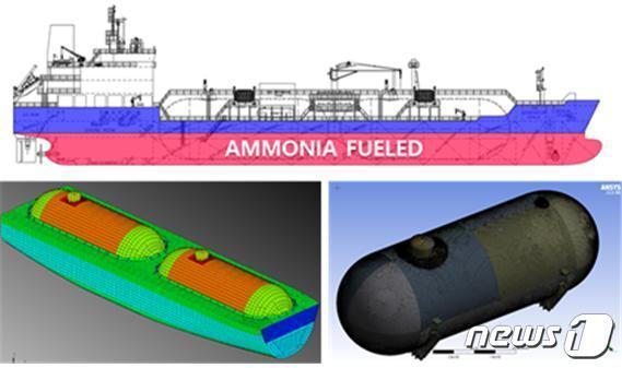 본문 이미지 - 암모니아 이중연료 벙커링 선박(한국선급 제공) ⓒ 뉴스1