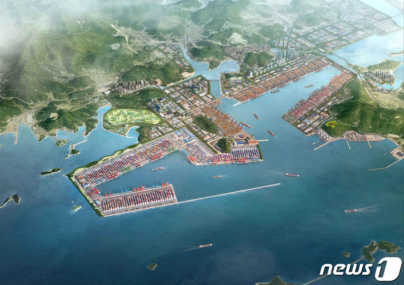 진해신항 조감도. ⓒ News1 
