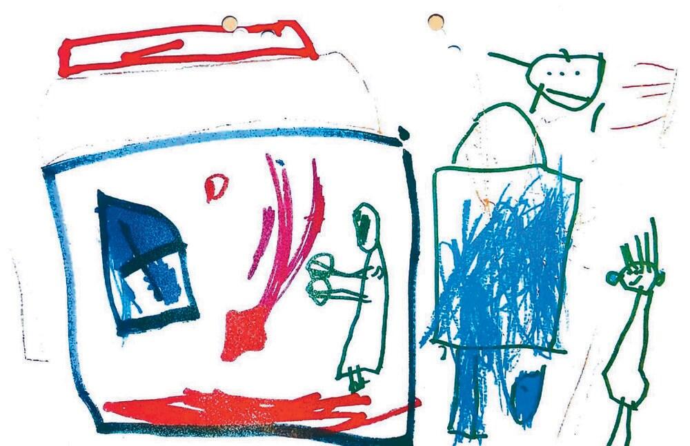 본문 이미지 - 친부와 계모의 학대로 사망한 천루이린이 생전에 그린 그림 ⓒ 뉴스1