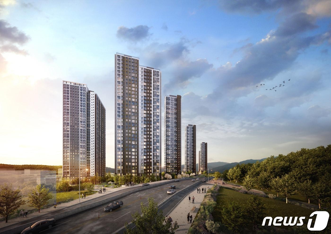 용인 드마크 데시앙 투시도.(업체측 제공) ⓒ News1  