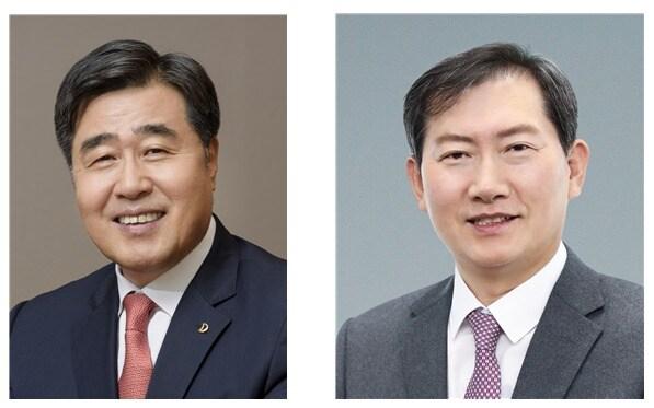 본문 이미지 - 대우건설 김형 사업대표(왼쪽)와 정항기 관리대표. (출처=대우건설 제공) ⓒ 뉴스1