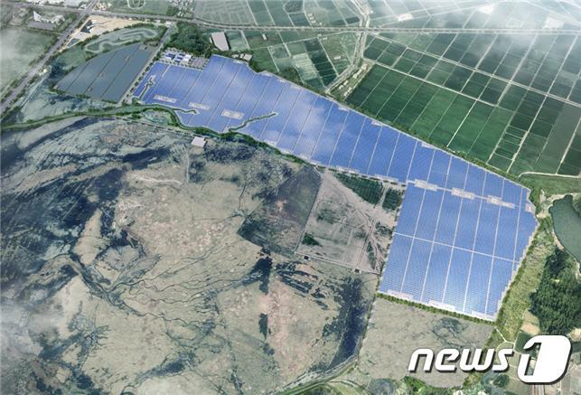 본문 이미지 - 새만금 육상태양광 3구역 발전사업 조감도.ⓒ 뉴스1
