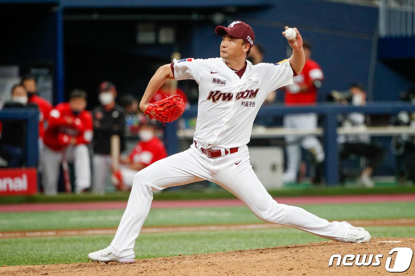 키움 히어로즈 투수 오주원. 2021.4.25/뉴스1 ⓒ News1 안은나 기자