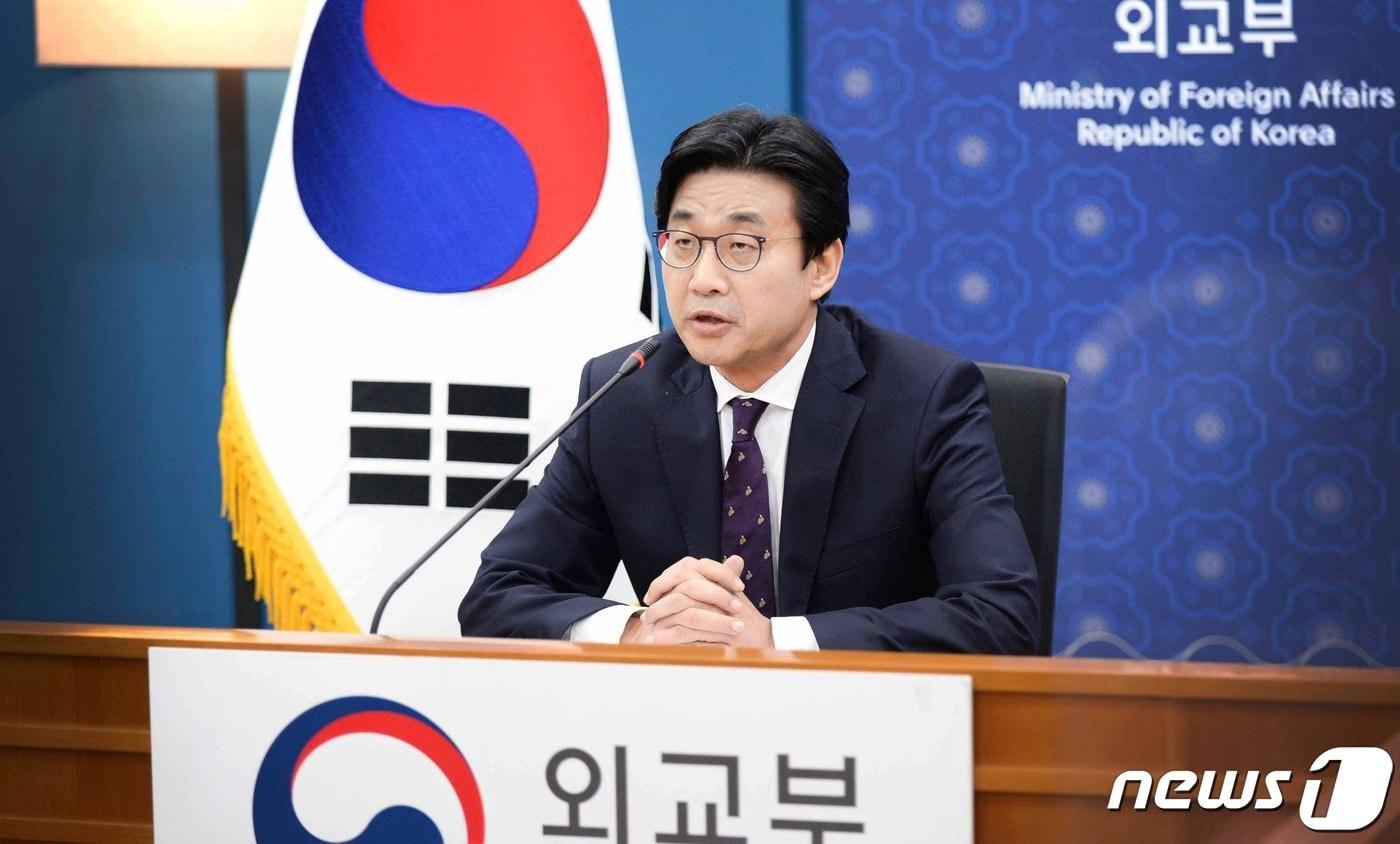 본문 이미지 - 최종문 외교부 2차관은 27일 제77차 유엔 아시아태평양 경제사회위원회(UN ESCAP·유엔 에스캅) 총회에 참석해 일본 정부의 후쿠시마 원전 오염수 방출 결정이 해양 환경에 중대한 피해를 야기할 수 있음을 제기했다.(외교부 제공)ⓒ 뉴스1