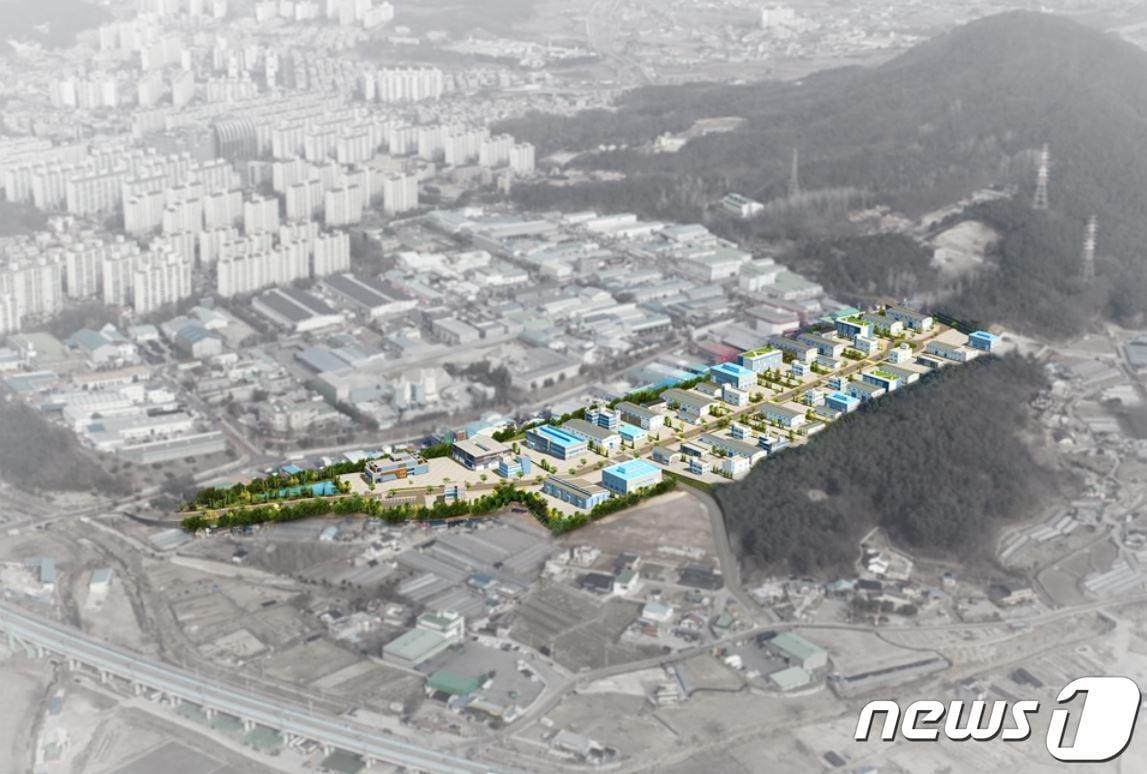본문 이미지 - 강원 춘천 퇴계제2농공단지 조감도.(홈페이지 캡처) 2021.4.8/뉴스1