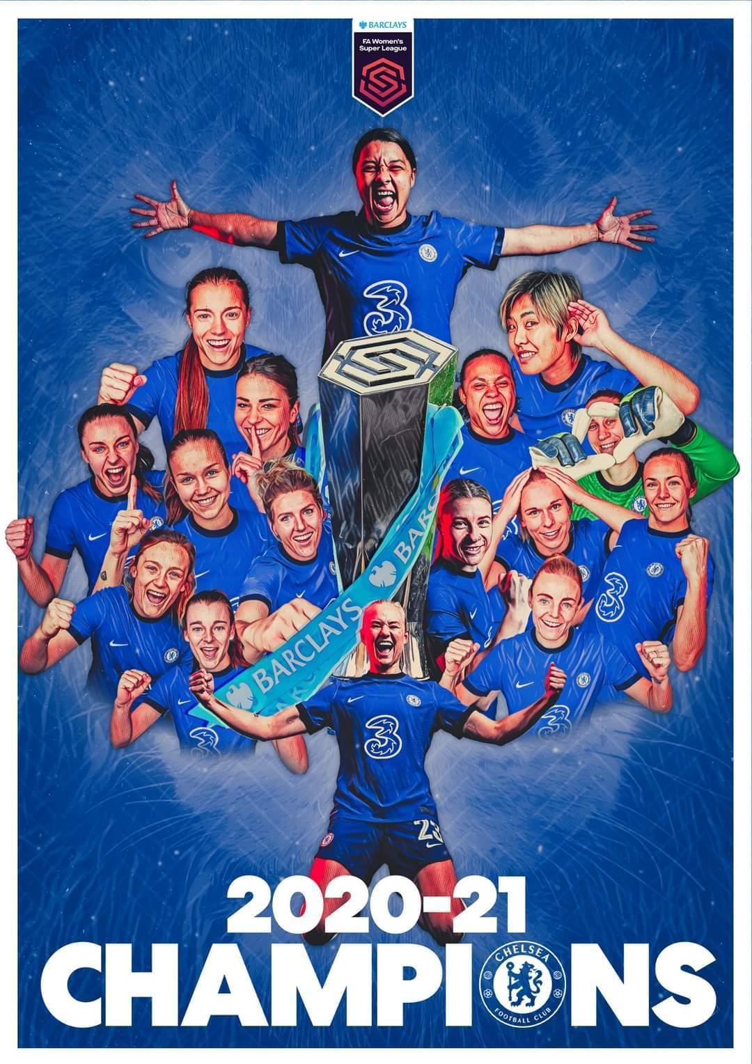 본문 이미지 - 2020-21시즌 리그 우승을 차지한 첼시 위민(첼시 SNS)ⓒ 뉴스1