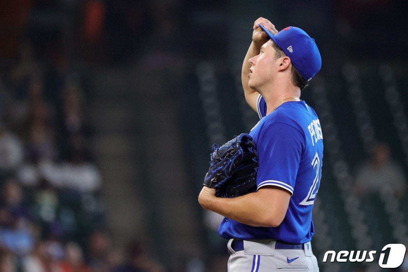 부상에서 복귀, 올 시즌 첫 등판한 토론토 블루제이스의 네이트 피어슨. ⓒ AFP=뉴스1