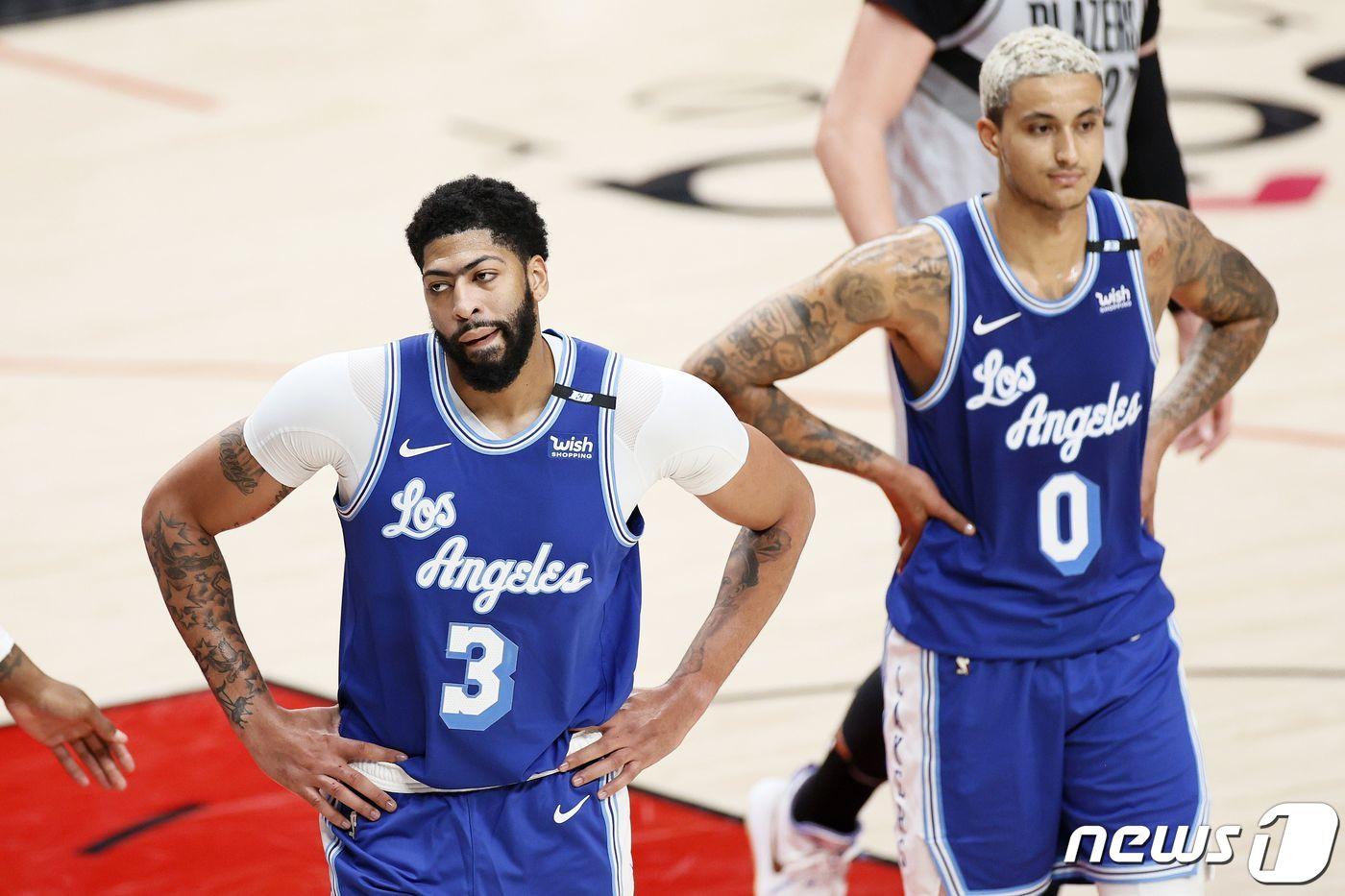 주축들의 잇단 부상에 LA 레이커스가 위기를 맞았다.  ⓒ AFP=뉴스1