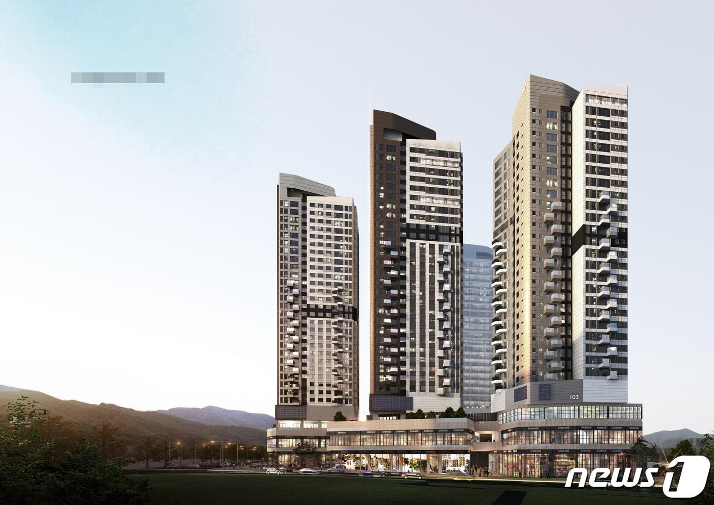 서울 강북구 삼양사거리 인근에 들어서는 주상복합 건물 조감도.(강북구 제공)ⓒ 뉴스1