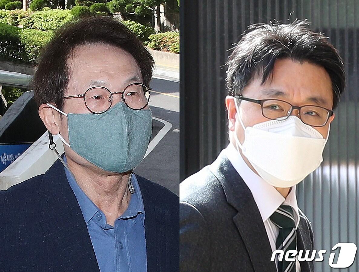 본문 이미지 - 조희연 서울시교육감(왼쪽)과 김진욱 고위공직자범죄수사처장. 2021.5.11/뉴스1 ⓒ News1 임세영 기자,신웅수 기자