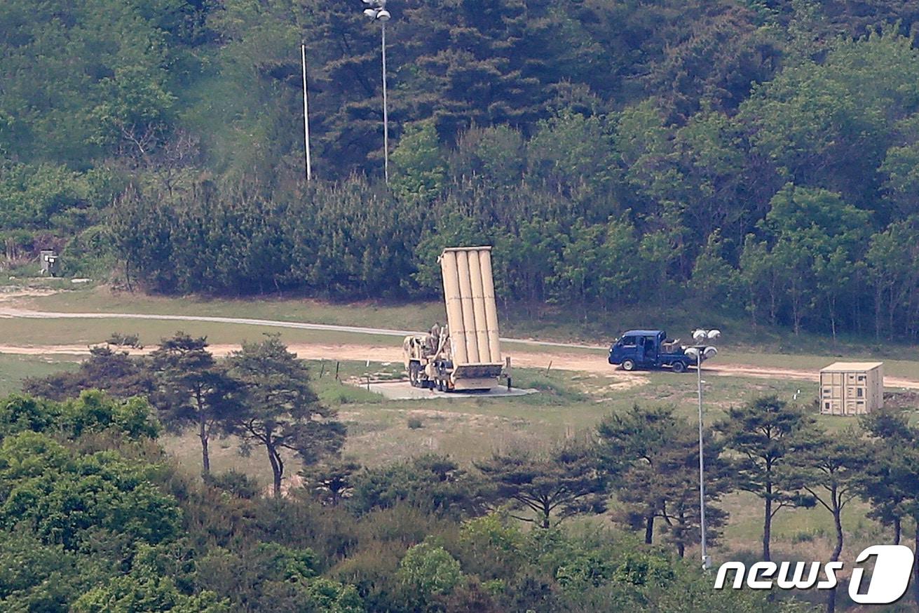 본문 이미지 - 경북 성주군에 위치함 주한미군 사드 포대 <자료사진>. 2021.5.14/뉴스1 ⓒ News1 공정식 기자