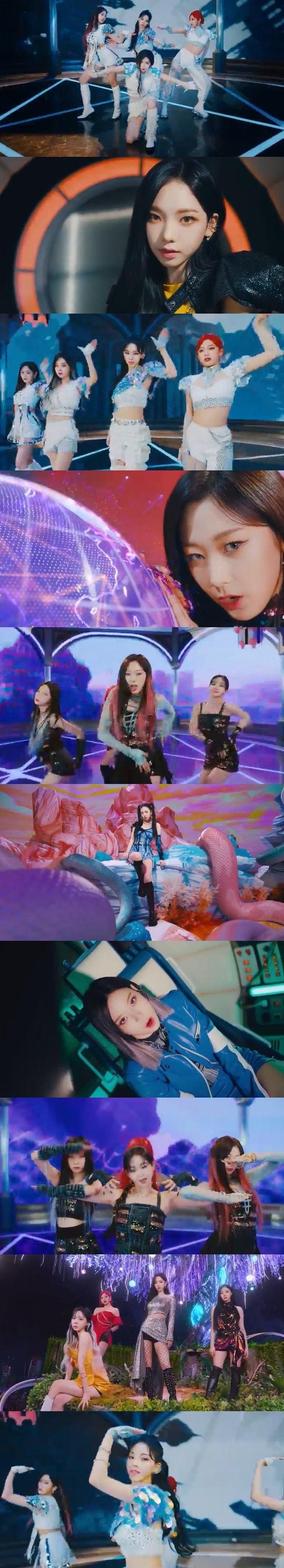 본문 이미지 - 에스파 '넥스트 레벨' 뮤직비디오 영상 갈무리 ⓒ 뉴스1