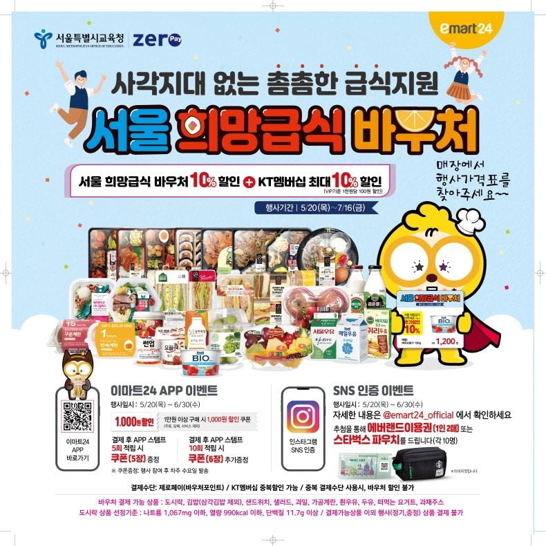 본문 이미지 - 이마트24 희망급식 바우처 포스터 ⓒ 뉴스1