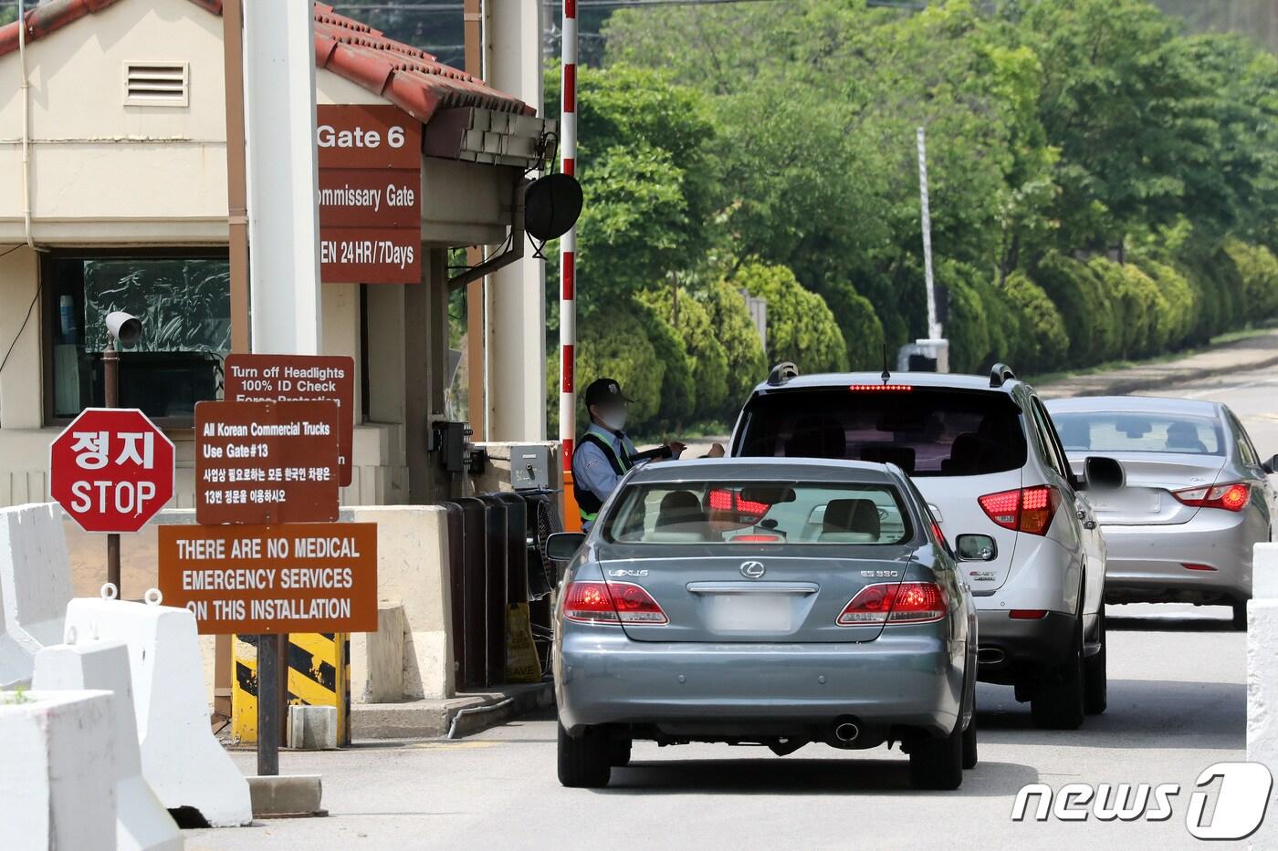 본문 이미지 - 서울 용산구 주한미군기지. 2021.5.18/뉴스1 ⓒ News1 이동해 기자