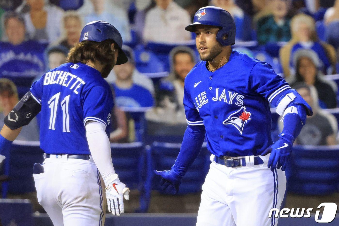 토론토가 연장 승부 끝 애틀랜타에 역전승을 거뒀다.ⓒ AFP=뉴스1