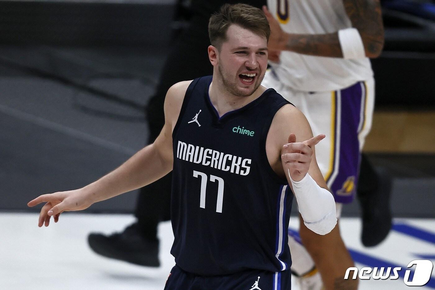 미국프로농구(NBA) 댈러스 매버릭스의 루카 돈치치. ⓒ AFP=뉴스1