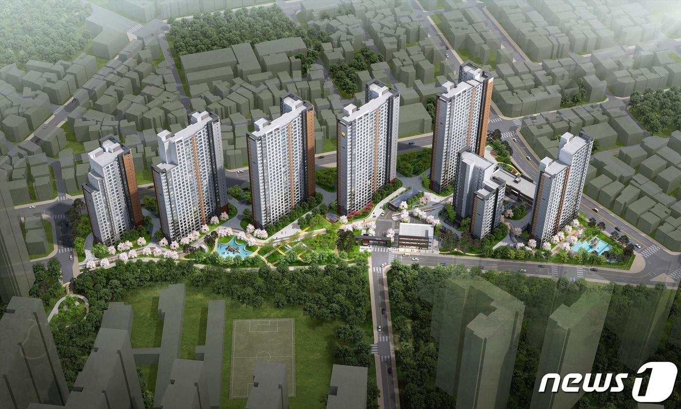 본문 이미지 - 대전 중구 선화동 207-16번지 일원에 들어설 ‘대전 해모로 더 센트라’ 조감도.(한진중공업 제공)ⓒ 뉴스1