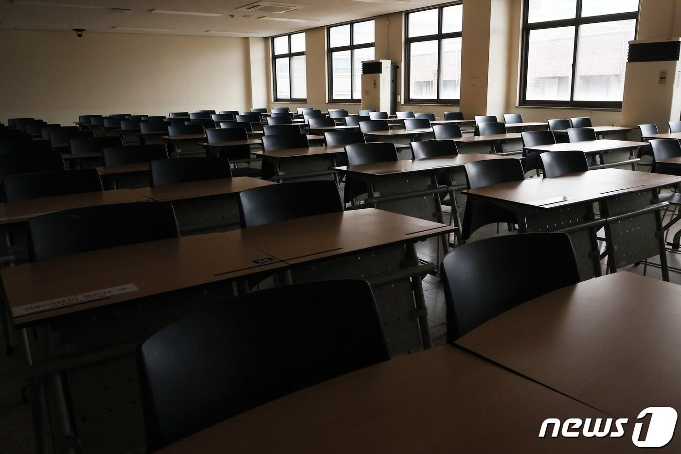 본문 이미지 - 한 대학교 강의실의 모습. (사진은 기사 내용과 무관함) / 뉴스1 ⓒ News1 조태형 기자