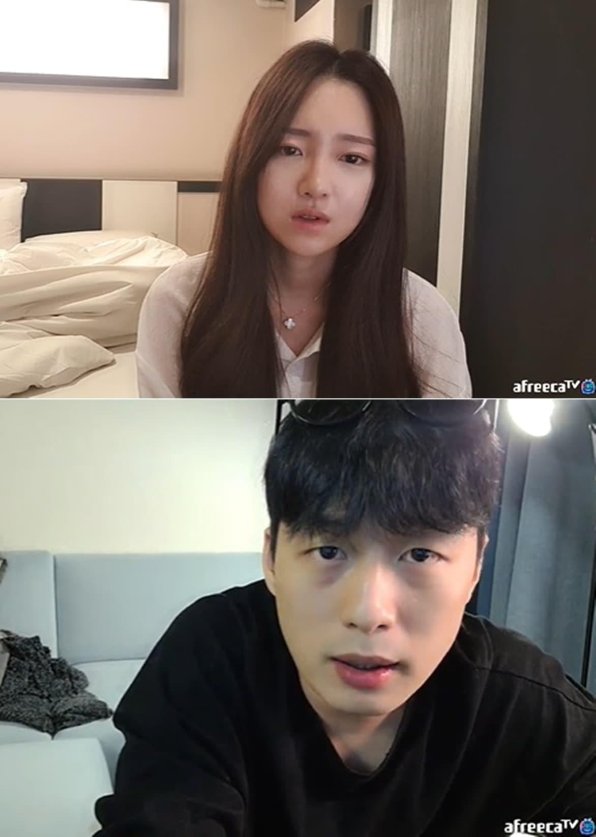 본문 이미지 - BJ 외질혜(위 사진), BJ 지윤호 '아프리카TV' 방송 화면 갈무리 ⓒ 뉴스1