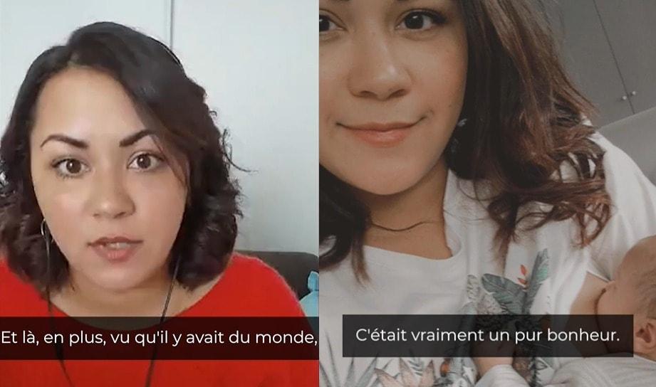 본문 이미지 - 지난 18일 프랑스 보르도에서 길에서 수유 중인 마일리스가 다른 여성으로부터 폭행당했다. (독티시모 영상 갈무리) ⓒ 뉴스1