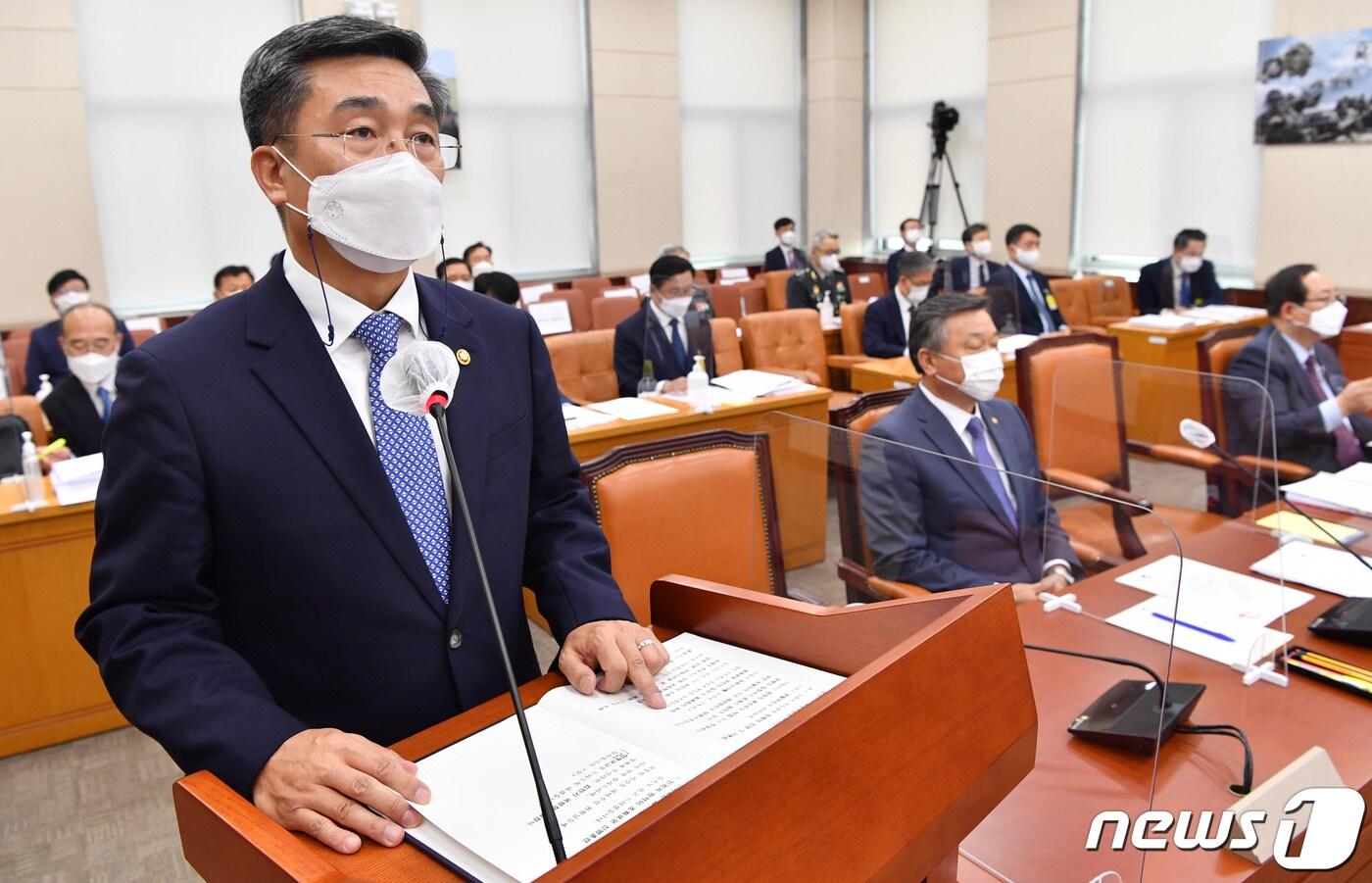 본문 이미지 - 서욱 국방부장관. 2021.5.31/뉴스1 ⓒ News1 오대일 기자