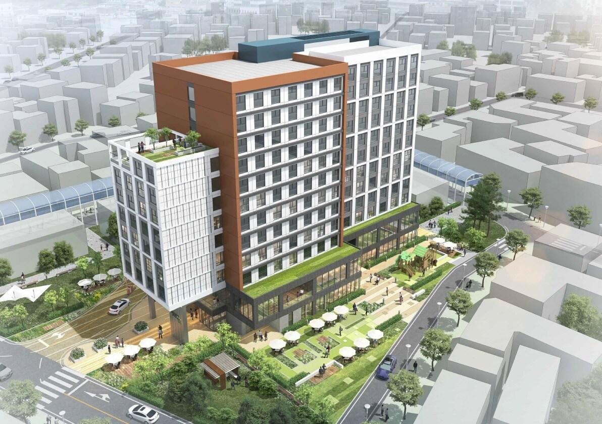 본문 이미지 - 구로구 가리봉 시장 내 부지 복합개발 조감도. (서울시 제공) ⓒ 뉴스1