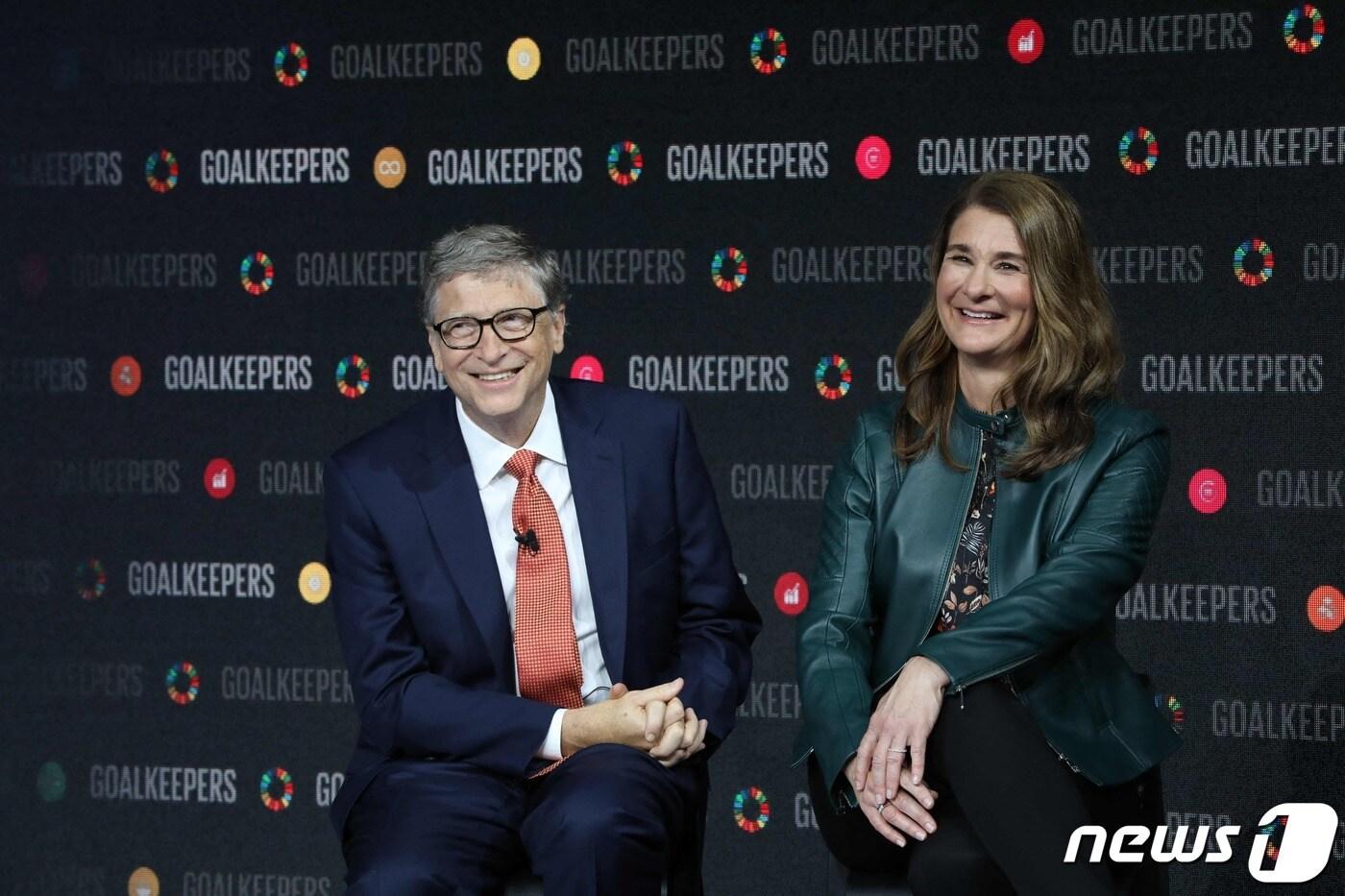 빌 게이츠와 부인 멀린다 ⓒ AFP=뉴스1