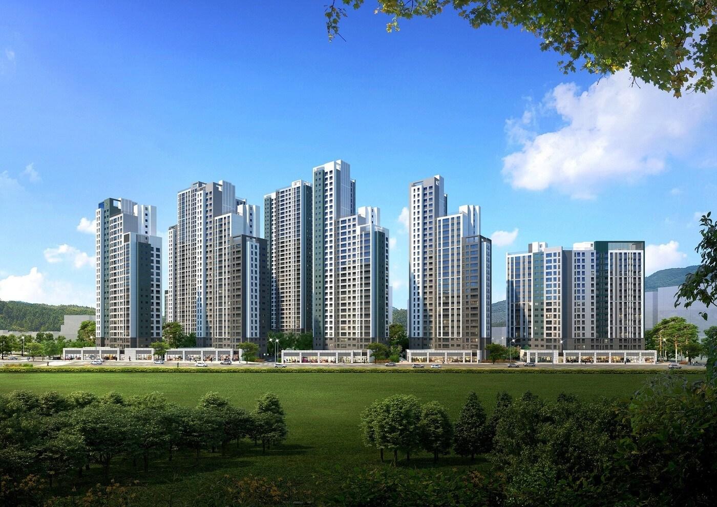 교대역 푸르지오 트레힐즈 투시도.(제공=대우건설)ⓒ 뉴스1