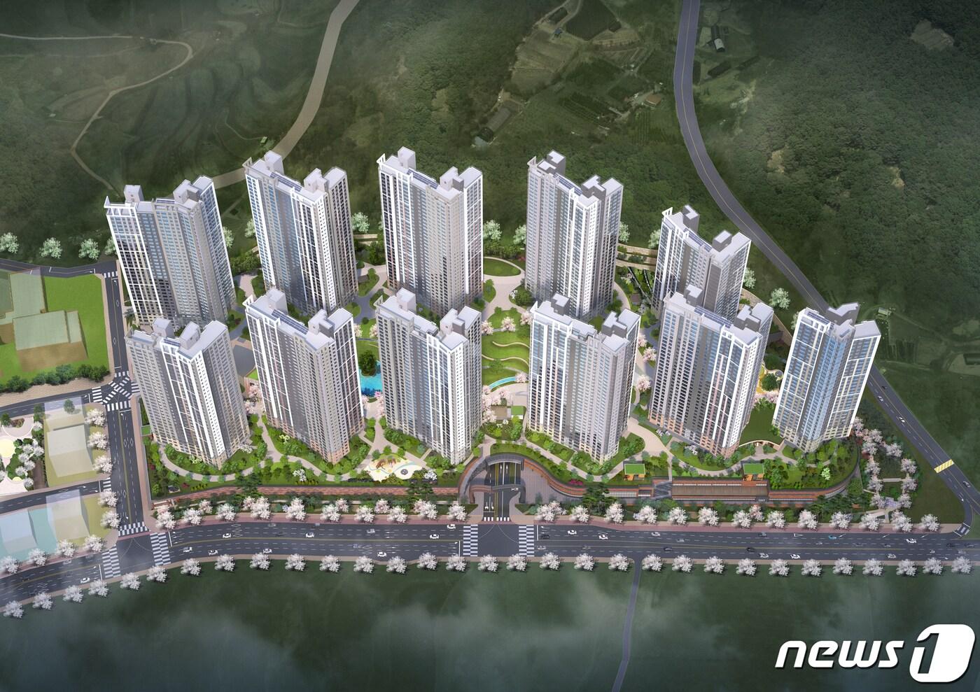 봉담자이 프라이드시티 조감도ⓒ 뉴스1