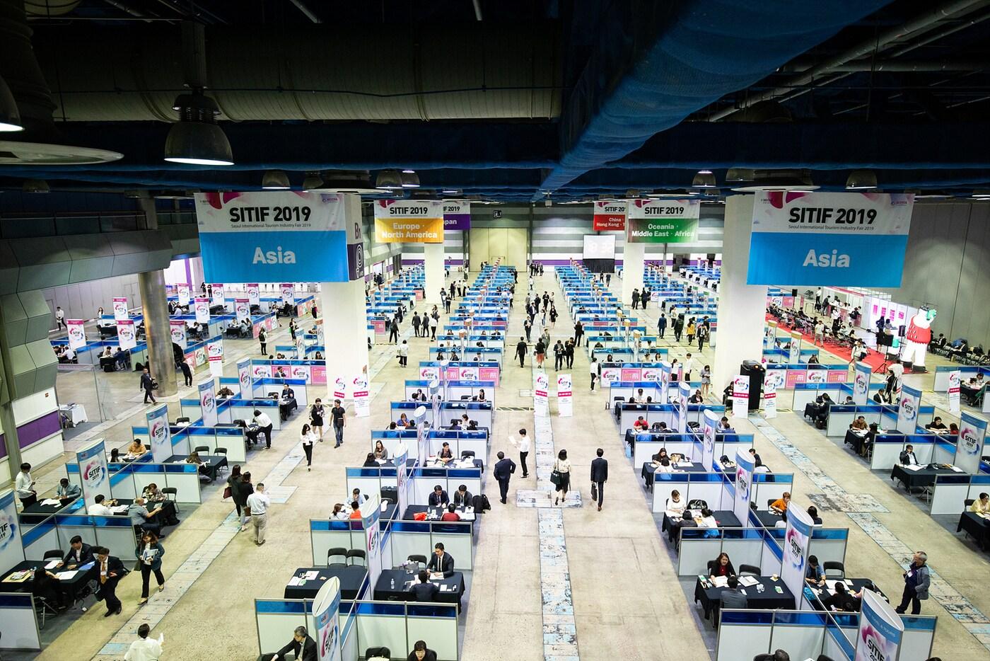 본문 이미지 - 서울국제관광박람회의 트래블마트 현장. 코트파 제공