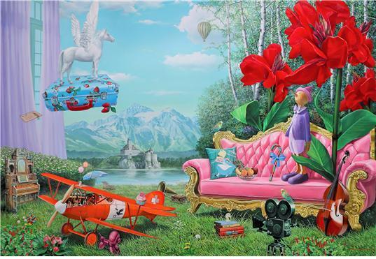 본문 이미지 - 황제성 작, Nomad-Idea 162.2X112.1 oil on canvas 2021 ⓒ 뉴스1
