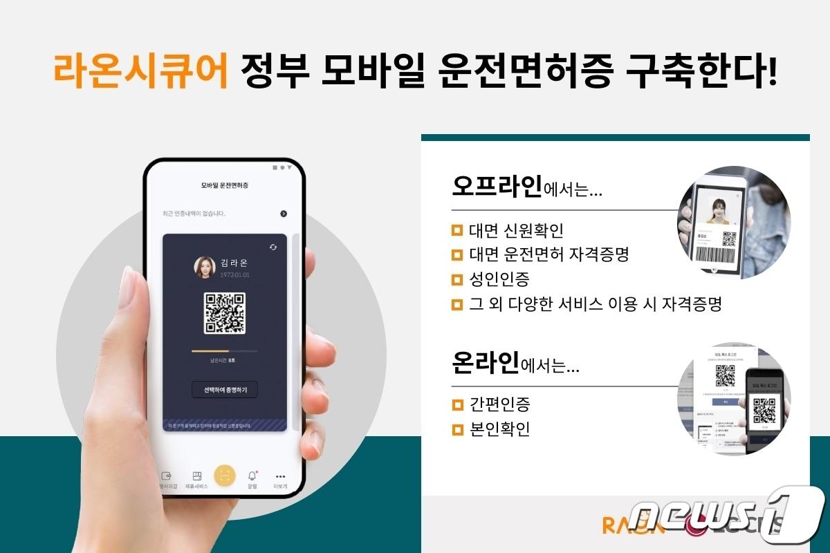 본문 이미지 - 라온시큐어-LG CNS, 국가 최초 디지털 신분증 모바일 운전면허증 구축 (라온시큐어 제공) ⓒ 뉴스1