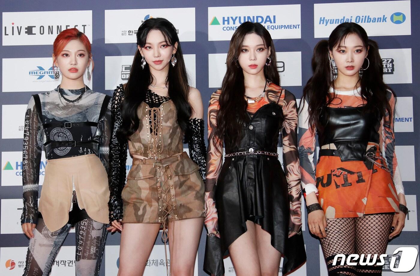 본문 이미지 - 에스파 닝닝(왼쪽부터), 카리나, 윈터, 지젤 ⓒ News1 권현진 기자