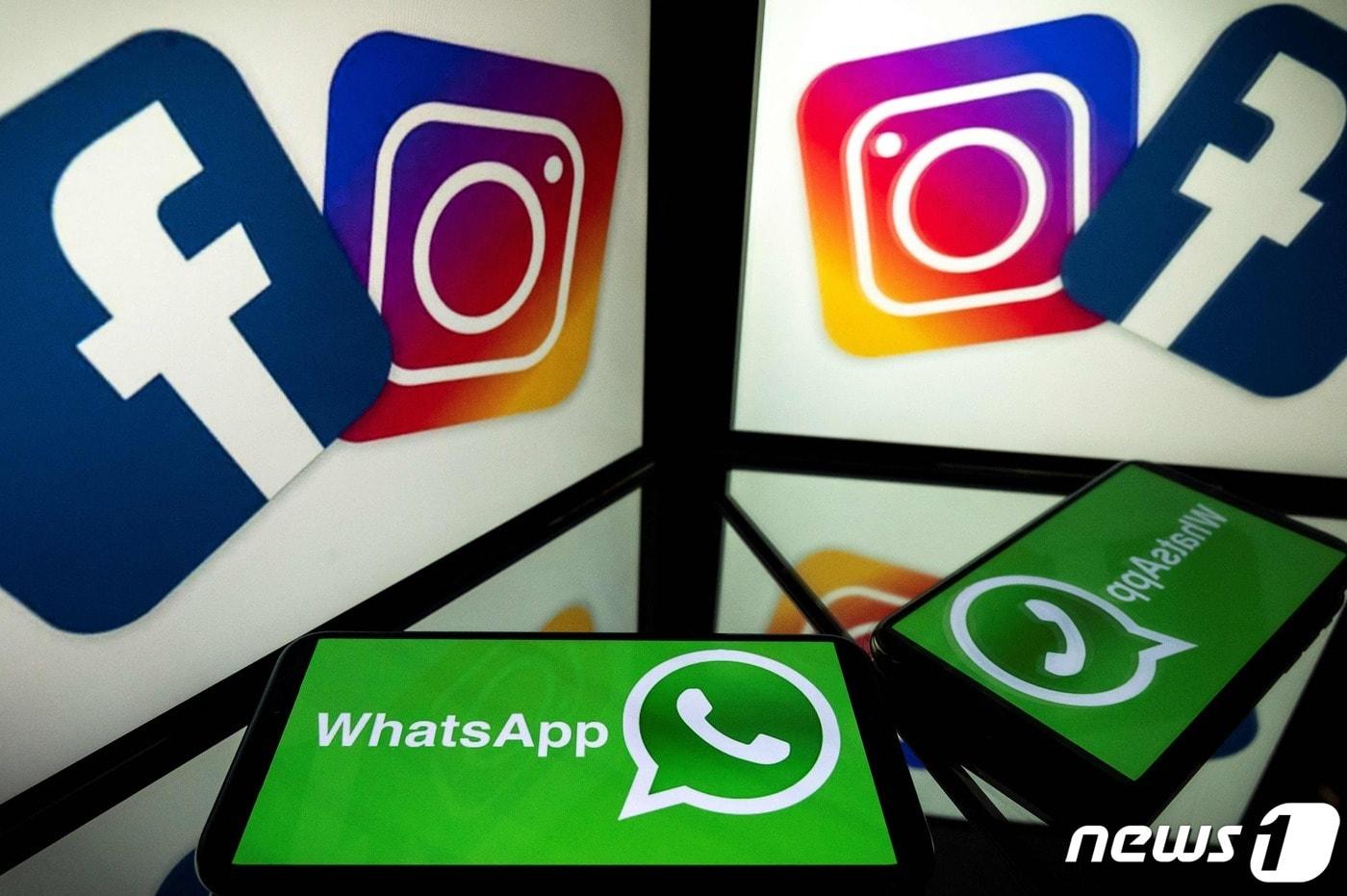 페이스북, 인스타그램, 왓섭 ⓒ AFP=뉴스1