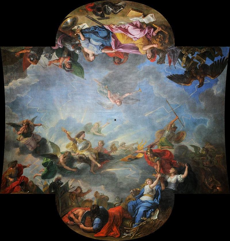 본문 이미지 - 샤를 르브룅의 '베르사이유 천정화'ⓒ 뉴스1