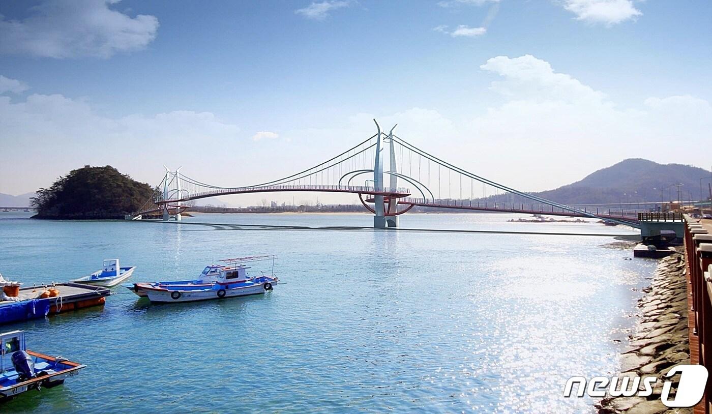 본문 이미지 - 광양 망덕포구~배알도를 잇는 해상보도교ⓒ 뉴스1