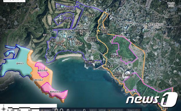 본문 이미지 - 제주특별자치도는 9일 중문관광단지 지구를 3개로 분할하는 '중문관광단지 조성사업 분할 시행승인(변경)'을 고시했다고 9일 밝혔다.ⓒ 뉴스1