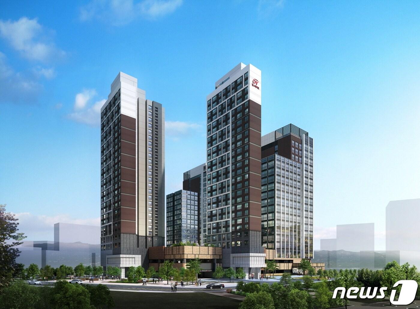 본문 이미지 - 힐스테이트 동탄역 멀티플라이어 조감도. ⓒ 뉴스1