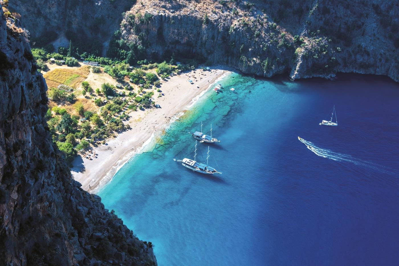 페티예의 나비 계곡. 터키문화관광부 제공