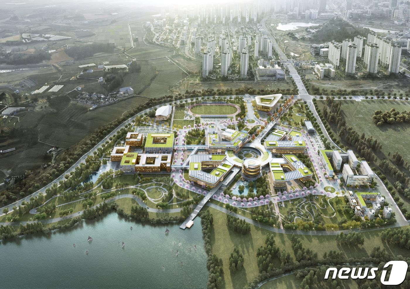 본문 이미지 - 한국에너지공과대학교 캠퍼스 조감도. ⓒ News1 박영래 기자