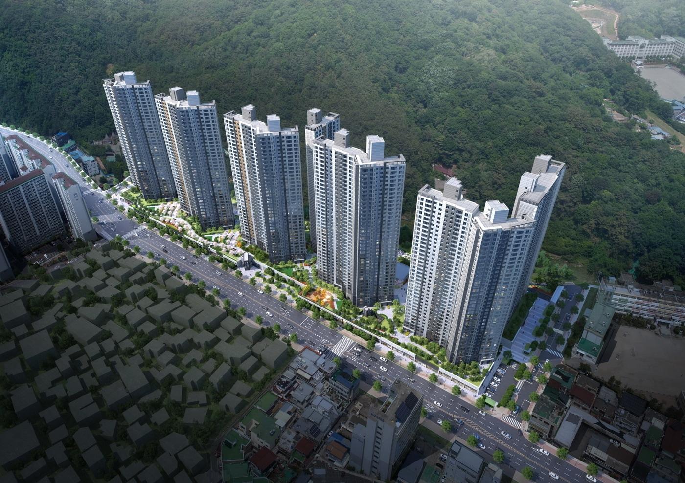 본문 이미지 - 창원 롯데캐슬 센텀골드 조감도. 롯데건설 제공. /뉴스1