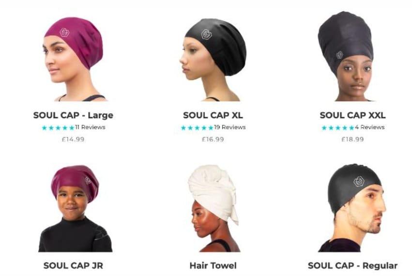 본문 이미지 - 영국의 제조사 소울캡이 제작한 수영모 (CNN 갈무리) ⓒ 뉴스1