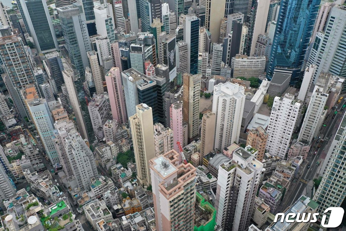 홍콩 스카이라인. ⓒ AFP=뉴스1 ⓒ News1 정윤영 기자