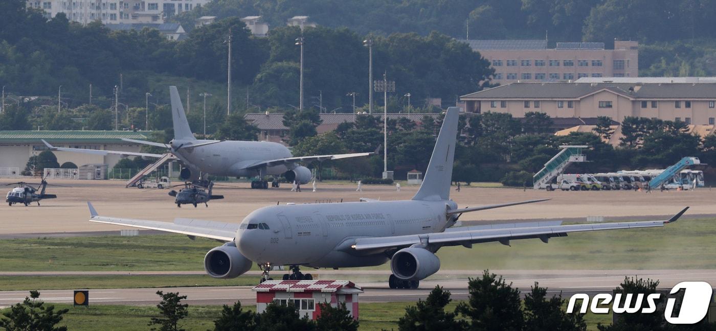 본문 이미지 - 공군 KC-330 '시그너스' 수송기. 2021.7.20/뉴스1 ⓒ News1 김영운 기자