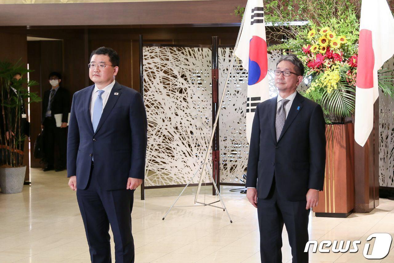 본문 이미지 - 최종건 제1차관은 이날 오후 모리 다케오 일본 외무성 사무차관과 한일 외교차관회담을 가졌다.(외교부 제공)ⓒ 뉴스1