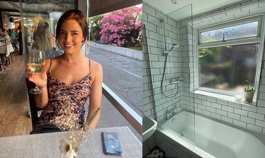 본문 이미지 - 영국에서 거주 중인 사라 예이츠는 욕실의 불투명한 창문을 믿고 샤워했다가 낭패를 봤다. (더선 갈무리) ⓒ 뉴스1