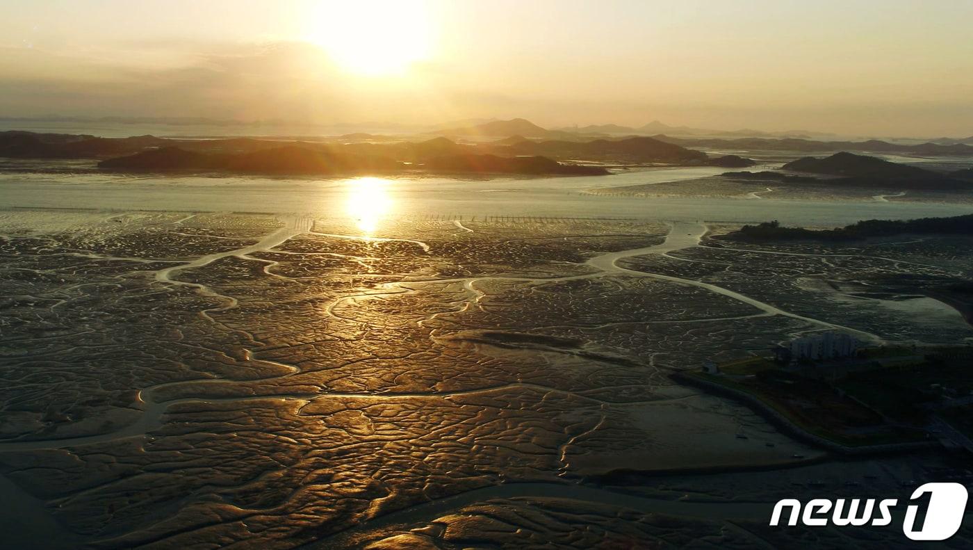 유네스코 세계자연유산에 등재된 신안 갯벌의 모습.(신안군 제공) /뉴스1DB